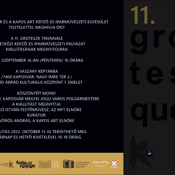 IJESZTŐ ÉS NEVETSÉGES: MEGNYÍLT A 11. GROTESZK TRIENNÁLÉ- KAPOSVÁR- Vaszary Képtár